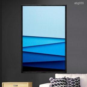 01 quadro decorativo azul abstrato abg055