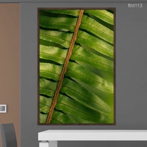 01 quadro decorativo folha samambaia verde flnt113